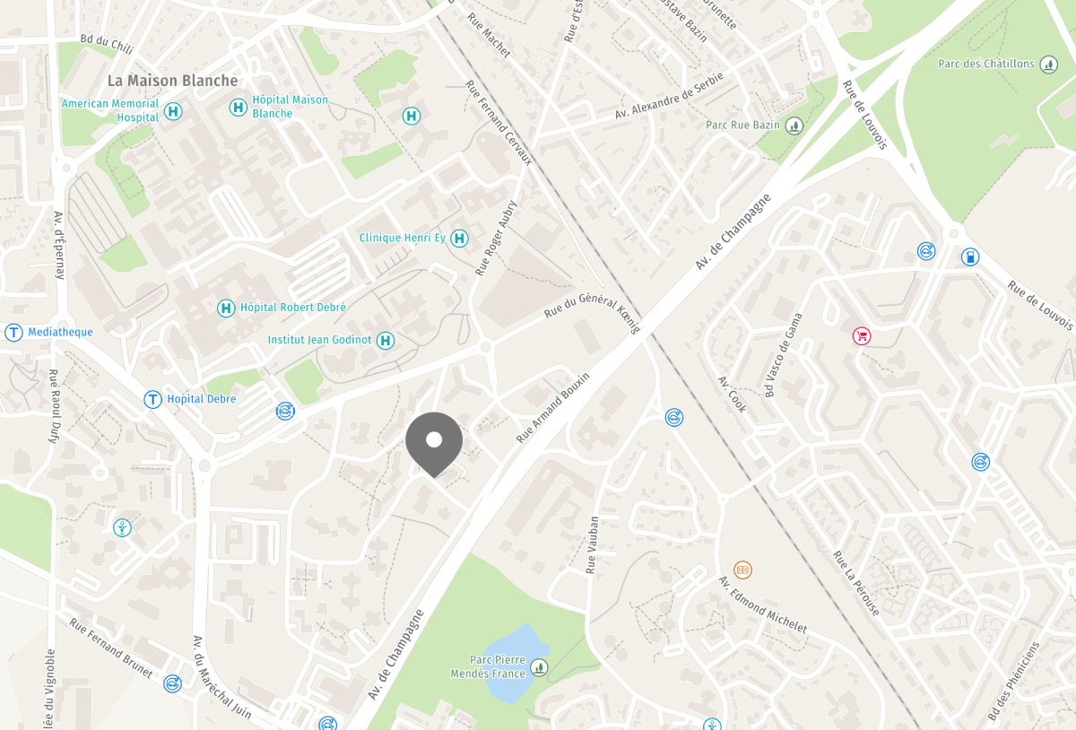 plan du quartier Murigny à Reims